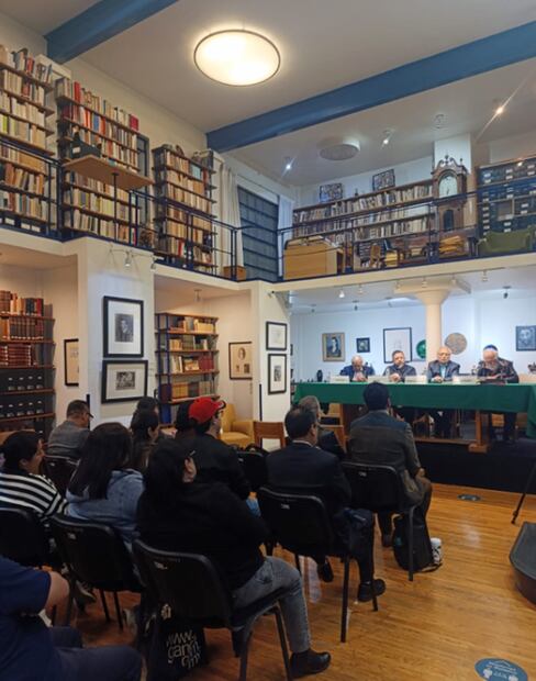 Presentación de los libros de Benjamín Barajas Sánchez, "Las mil y una palabras” y “Los muebles de la mente”.
Foto: INBAL