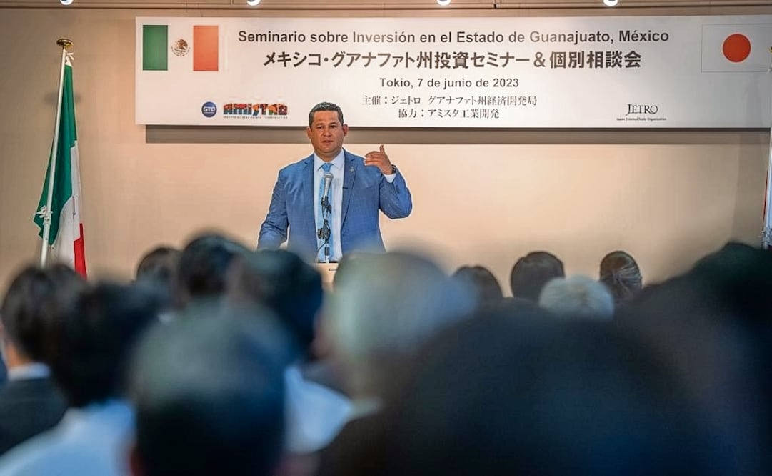 El gobernador Diego Sinhue Rodríguez Vallejo impartió el Seminario sobre Inversión en el Estado de Guanajuato durante su gira por Japón.