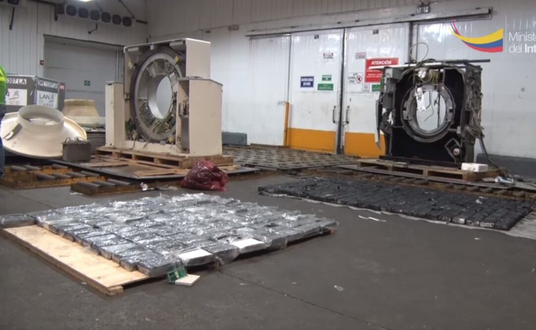 Ecuador decomisa cocaína en tomógrafo que iba a México