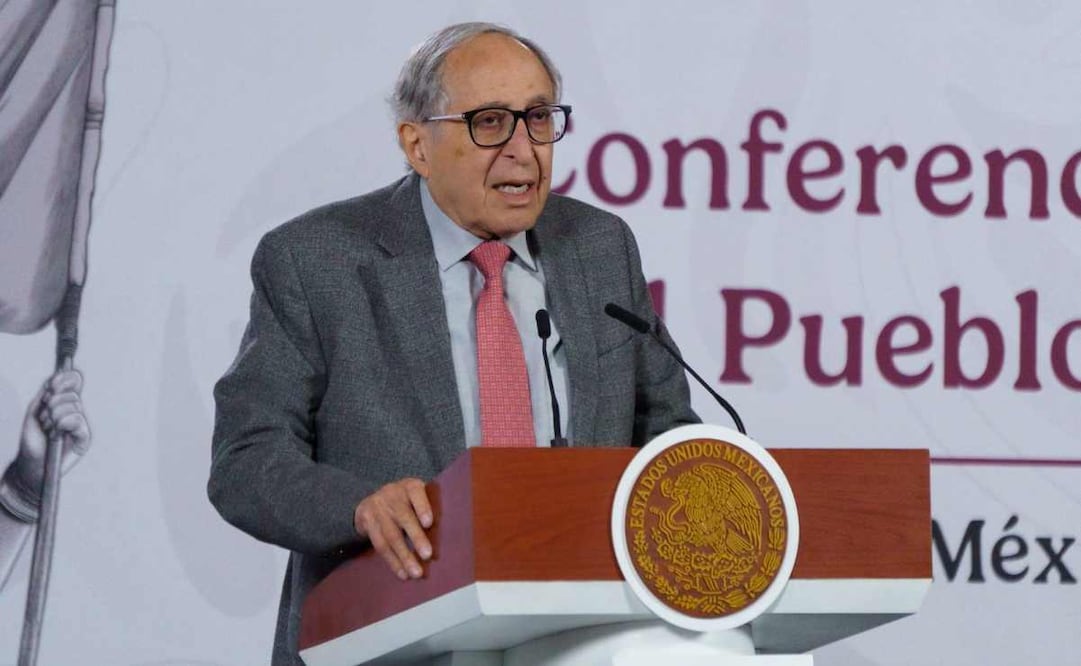 David Kershenobich Stalnikowitz, secretario de Salud (Ssa), durnate la conferencia matutina de este 16 de diciembre del 2025. Foto: Osmar Alvarado / EL UNIVERSAL