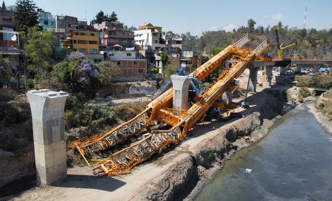 Lanzadora de dovelas en las obras del Tren Interurbano. Foto: Diego Prado