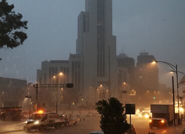 Prevén domingo con tormentas fuertes y posible caída de granizo en CDMX