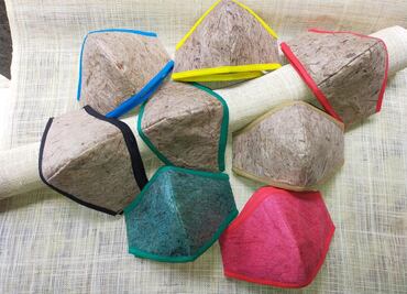 Conoce los cubrebocas ecológicos hechos con hojas