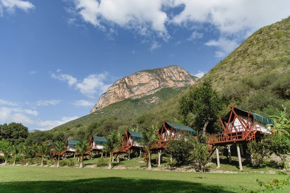 Cabañas tipo safari, en el Campamento Ecoturístico El Jabalí. Foto: Cortesía