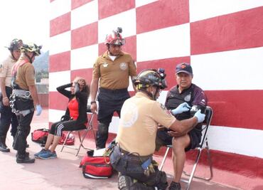 Rescatan en helicóptero a atletas extraviados en la Sierra de Guadalupe