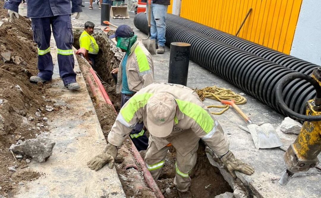 Filtraciones afectan al Metro; Segiagua avanza 90% en reparación en Pino Suárez. Foto: Especial