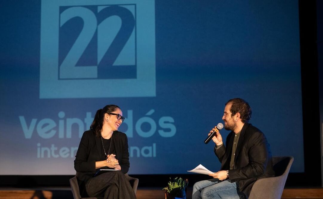 Esta tarde se dio el cambio oficial del Canal 22, medio del gobierno con vocación cultural, al "Canal de las culturas de México", con una nueva programación y línea editorial. Foto: Secretaría de Cultura.