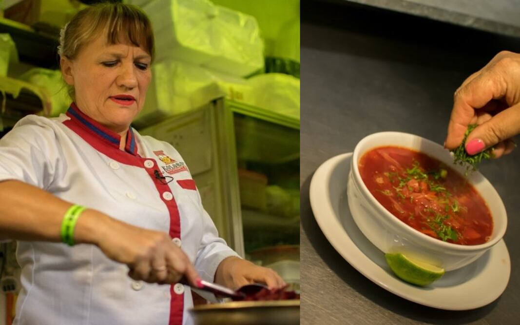 Aprende a preparar una auténtica sopa rusa paso a paso con la chef del restaurante Kolobok. Fotos: Iván Cruz /kolobokrestaurante.com