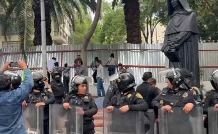Tapiales en Plaza Giordano Bruno se colocaron conforme a reglamento, afirma alcaldía Cuauhtémoc