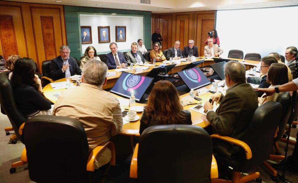 Integrantes de la organización Somos México se reunieron con la presidenta de la Cámara de Diputados, Kenia López Rabadán, este jueves 8 de enero de 2026. Foto: Especial