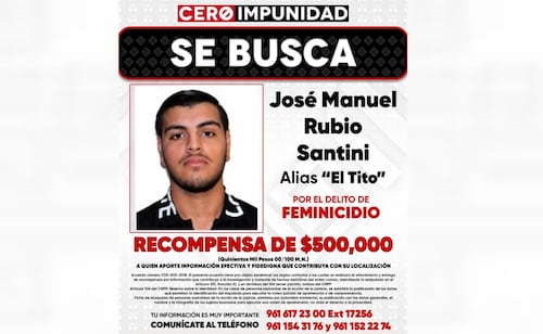 Detienen en Sinaloa a "El Tito", feminicida de Beany Lozano; ofrecían medio mdp por localizarlo