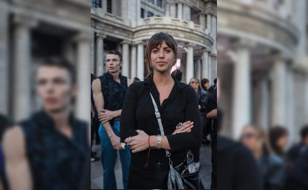 Gabrielle Venguer en la explanada del Palacio de Bellas Artes 8 de febrero. Foto: Gabriel Pano / EL UNIVERSAL