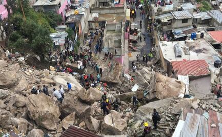 Reportan evacuación del 50% de viviendas en zona de alto riesgo en el Chiquihuite