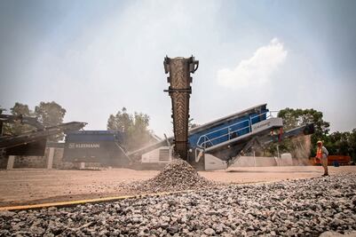 Abren planta trituradora de residuos de la construcción