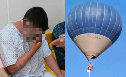 VIDEO: Dan de alta y entregan a Fiscalía de Edomex a piloto de globo aerostático incendiado en Teotihuacán