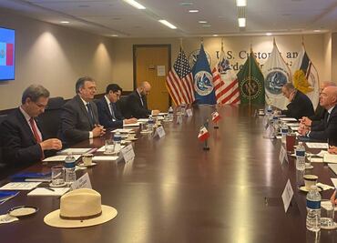 Ebrard tiene "buena reunión" con secretario de Seguridad de EU en Washington