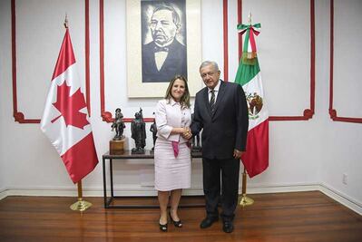 Es un honor estar aquí con el presidente electo: canciller de Canadá