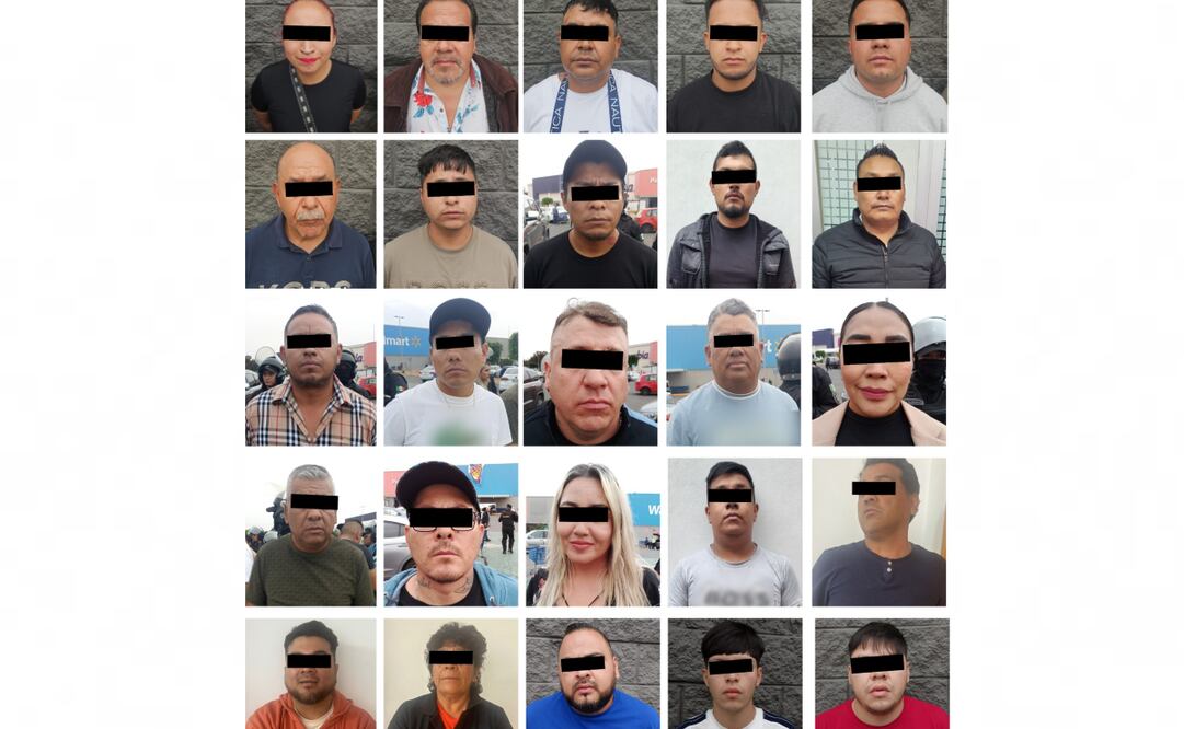 Fueron detenidas 28 personas posiblemente vinculadas con la organización de juegos de apuestas ilegales en Iztapalapa y Álvaro Obregón. Foto: Especial.