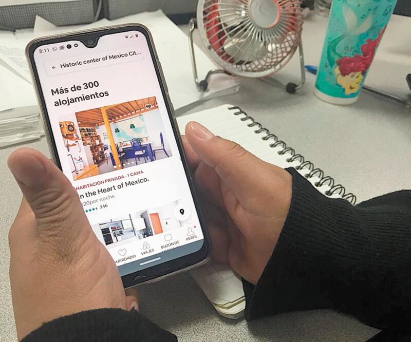 En la Ciudad de México la app Airbnb genera alrededor de 4 millones 340 mil pesos anuales, ya que cuenta con 17 mil 229 habitaciones disponibles. ARCHIVO EL UNIVERSAL
