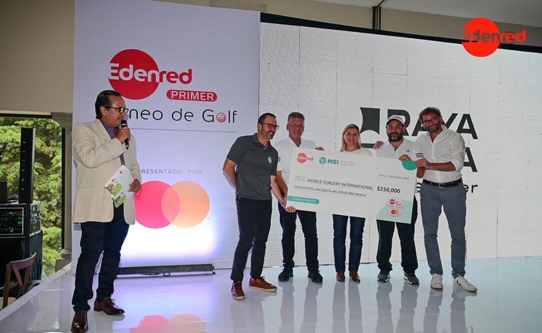 Alejandro Tagle, Vicepresidente de MSI; Michael Nebeker, Presidente de MSI; Aurelie Bagard, Directora de Marketing de Edenred; Frank Brunet, Director de Beneficios de Edenred y Emmanuel Guinet, Director General de Punto Clave.