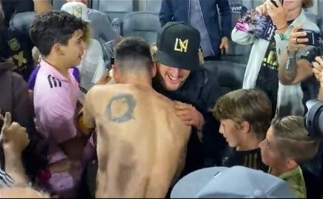 Lionel Messi abraza a Owen Wilson / Foto: Especiales