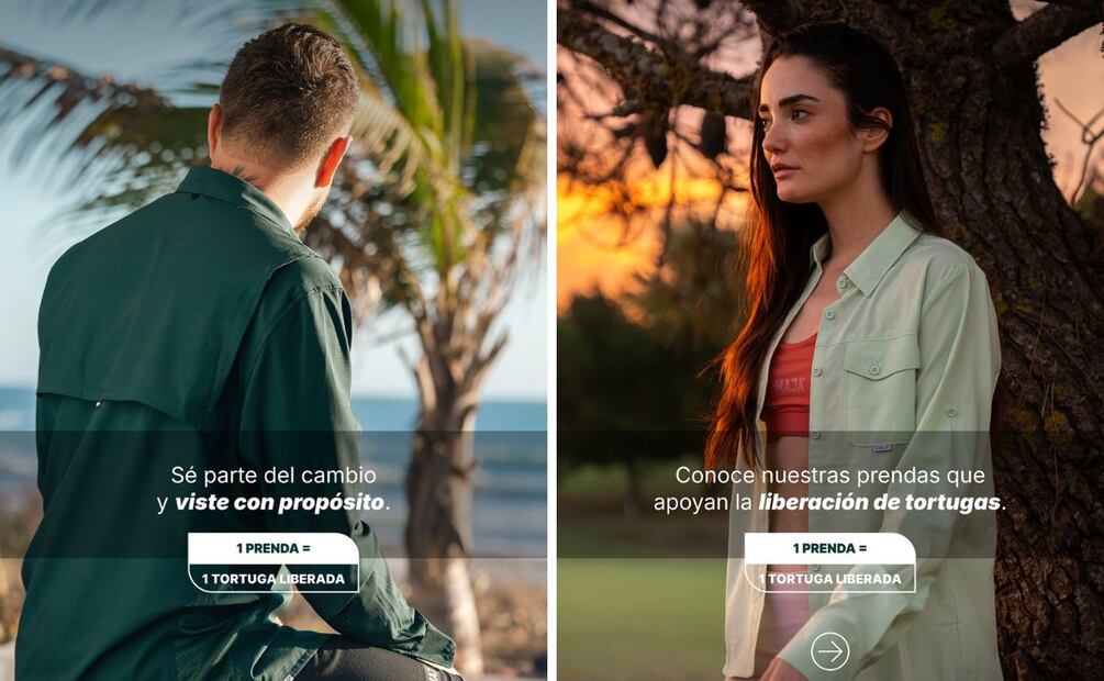 Las prendas de color verde de Maja Sportswear participan en la campaña. Consulta prendas participantes en tiendas físicas. Foto: Cortesía