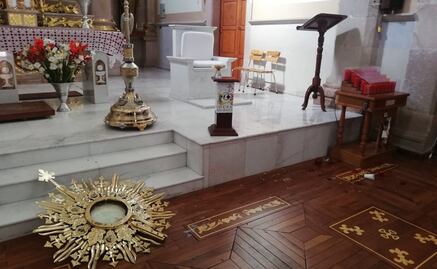 Vandalizan iglesia de Nuestra Señora de la Luz en Cañadas de Obregón, Jalisco