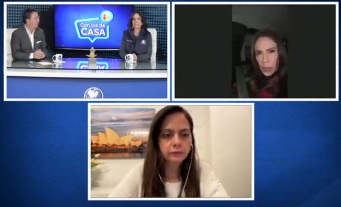 David Aponte, Director General Editorial de EL UNIVERSAL, Maite Azuela, Paola Rojas y Solange Márquez en Con los de Casa este 3 de octubre de 2024. Foto: Captura de pantalla