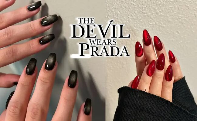 Diseños de uñas inspirados en "El diablo viste a la moda 2"