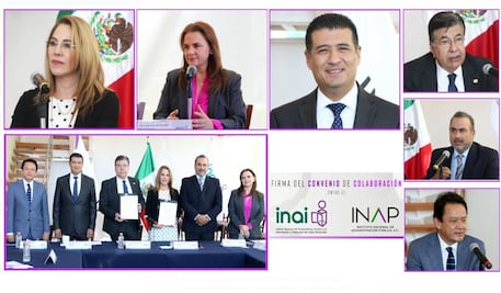 Inai e INAP firman convenio para fortalecer protección de datos