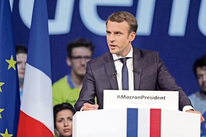 Emmanuel Macron, con la juventud de su lado