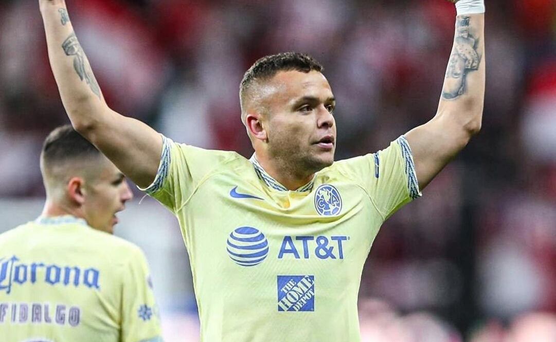 Jonathan Rodríguez en partido con las Águilas del América - Foto: Instagram