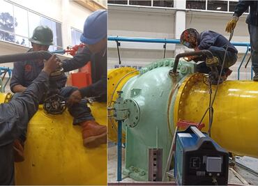 Concluye en 3 horas y 45 minutos la reparación en planta de bombeo en el Cutzamala tras fuga; restablece servicio