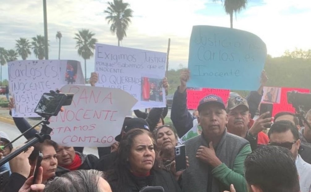 Familiares y amigos del médico “La Rana” se manifiestan en Ciudad Victoria (12/01/2026). Foto: Especial