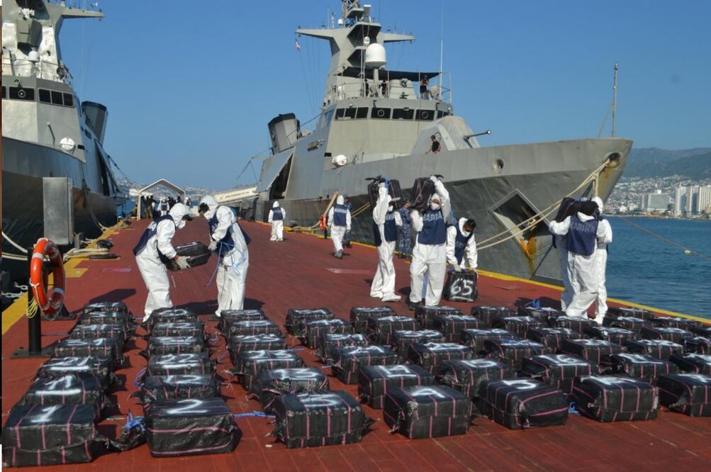 Semar suma 24.5 toneladas de cocaína aseguradas. Foto: Especial
