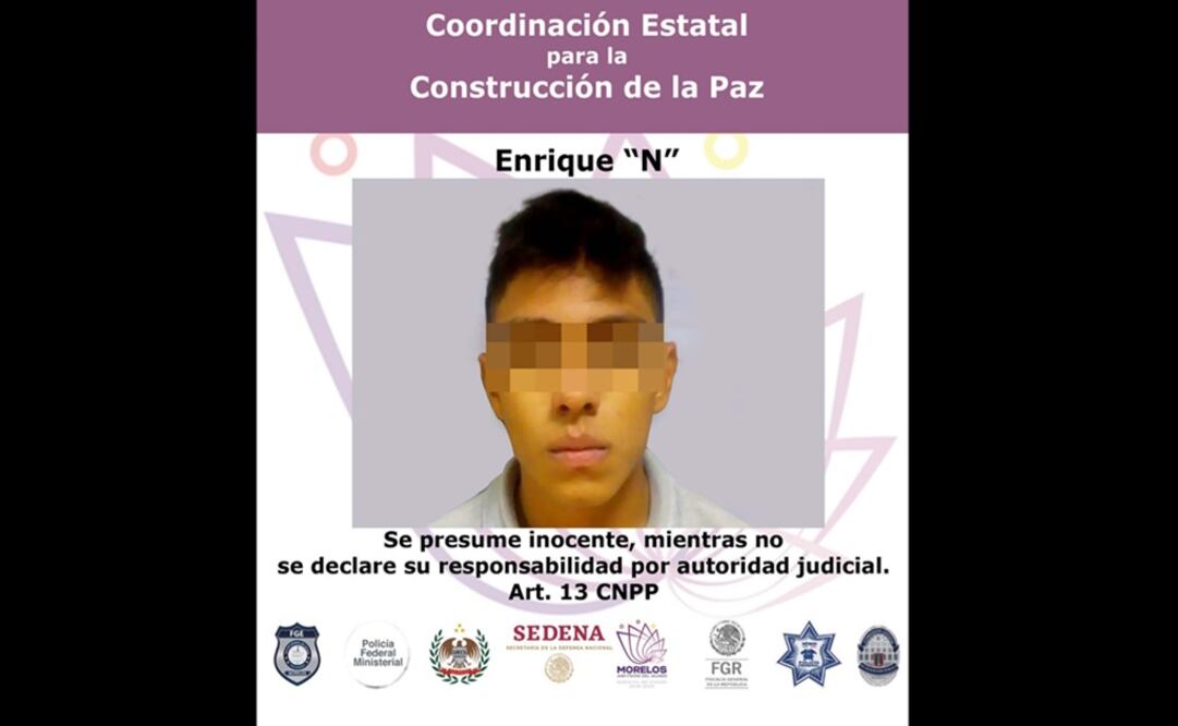 Aseguraron a un menor de 17 años y a Enrique “N” de 18 años de edad, ambos quedaron internados en el Centro de Ejecución de Medidas Privativas de la Libertad para Adolescentes. Foto: Especial