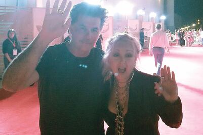 Hasta Cindy Lauper fue al cierre del festival