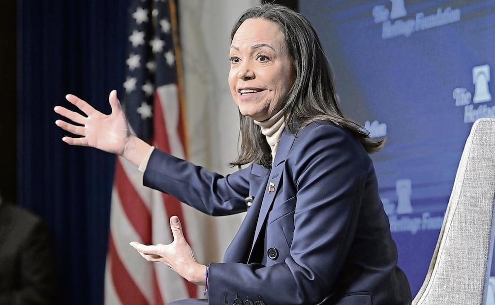 María Corina Machado defendió la sociedad con Estados Unidos. Foto: EFE