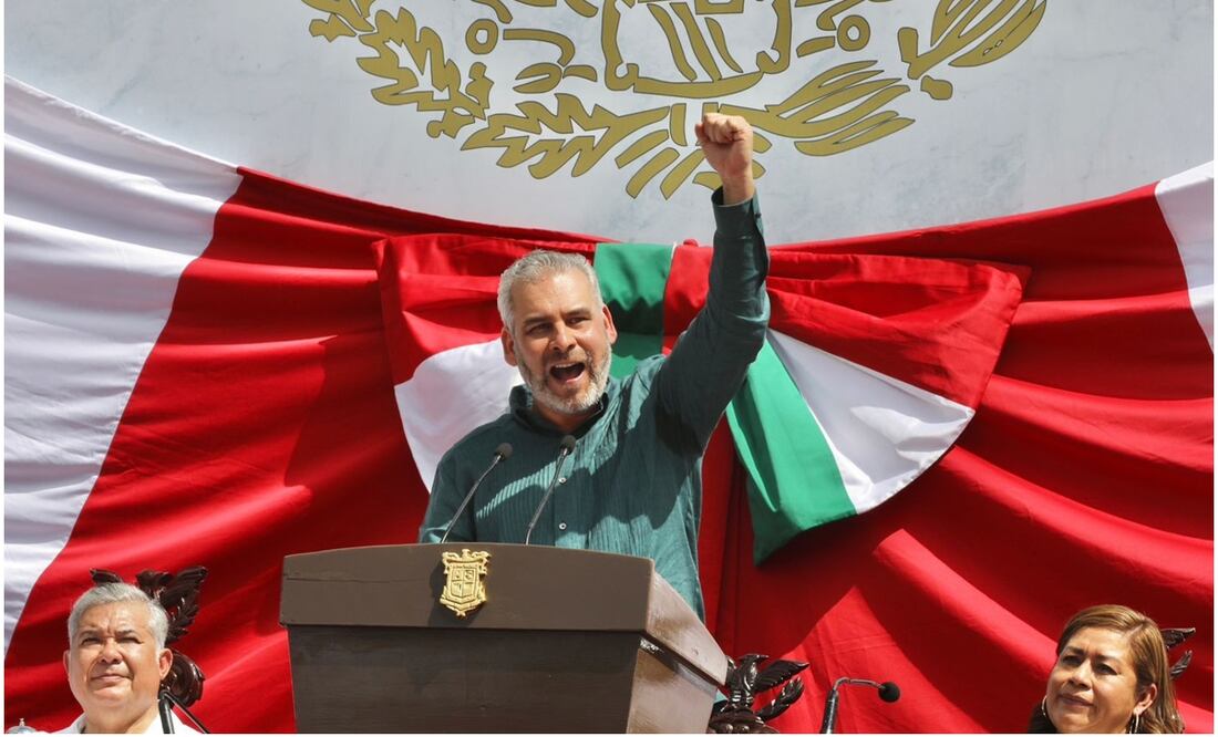 Alfredo Ramírez Bedolla, Gobernador de Michoacán, durante la presentación de su Tercer Informe de Gobierno este 21 de septiembre de 2024. Foto: Especial