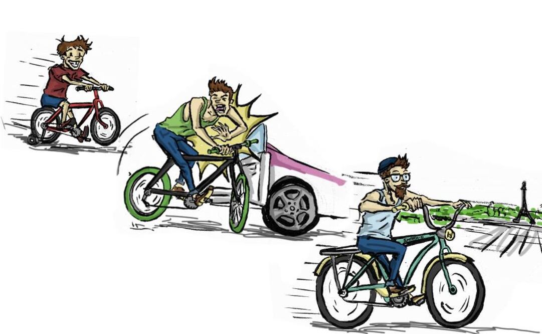 Sobreviviente del ciclismo en el DF