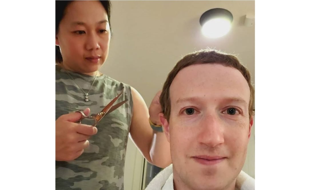 “Nueva normalidad: este confinamiento tiene oficialmente dos cortes de pelo”, comentó Zuckerberg en la publicación de Instagram