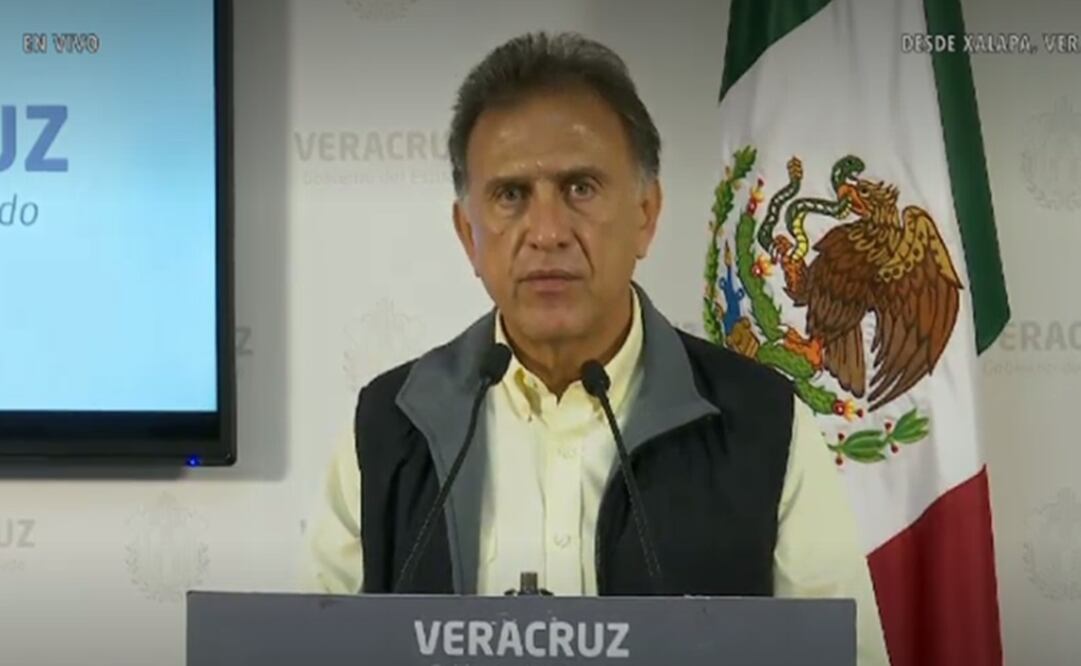 FOTO: tomada de la transmisión de la conferencia de Yunes, compartida por el gobernador vía Twitter