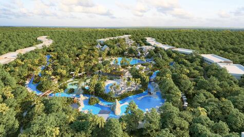El parque acuático de lujo en la Riviera Maya