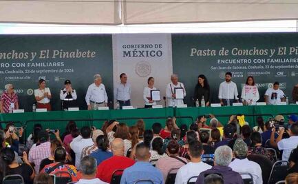 Claudia Sheinbaum firma acuerdo de continuidad para los rescates de Pasta de Conchos y El Pinabete