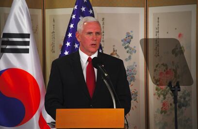 Norcorea no debería poner a prueba determinación de Trump: Mike Pence