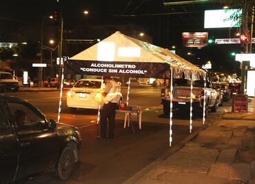 Alcoholímetro opera las 24 horas por fiestas decembrinas