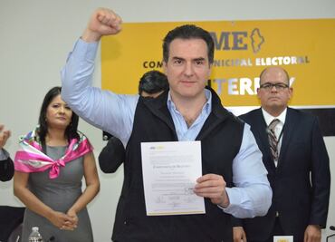 Entregan constancia a Adrián de la Garza como alcalde de Monterrey