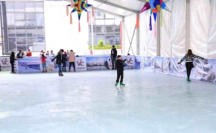 Inauguran pista de hielo en la alcaldía Venustiano Carranza
