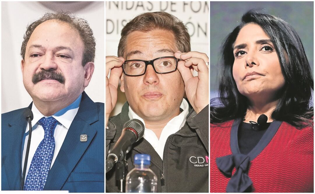 Armando Ahued, Salomón Chertorivski y Alejandra Barrales (FOTO: ARCHIVO EL UNIVERSAL)