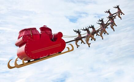 ¿Por dónde viene Santa Claus con tus regalos?